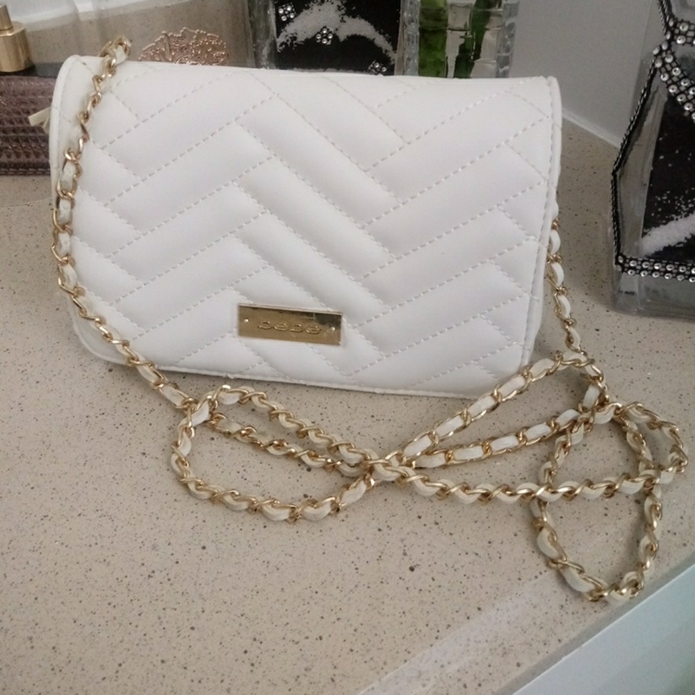 White crossbody bebe purse